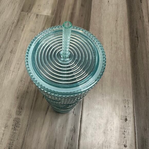 NWT Starbucks Iridescent Mermaid Scale Tumbler Teal Venti 24oz. - Picture 4 of 5